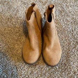 Suede cowgirl booties